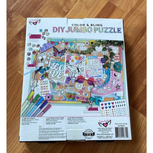 Color & Blind DIY Jumbo Puzzle 1000 pieces 27 x 20 inches - Picture 2 of 2